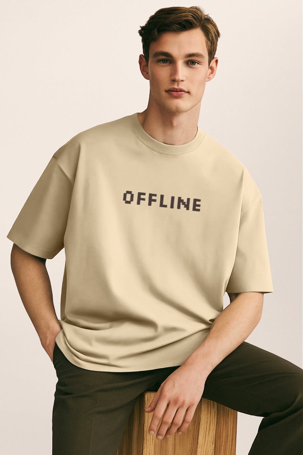 Less Scrolling Oversized T-Shirt