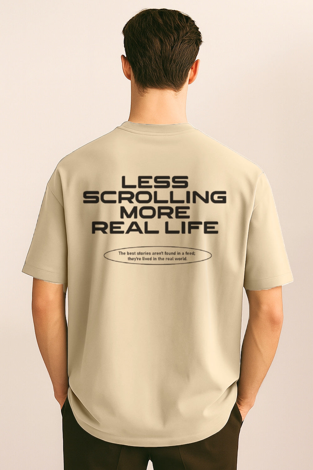Less Scrolling Oversized T-Shirt