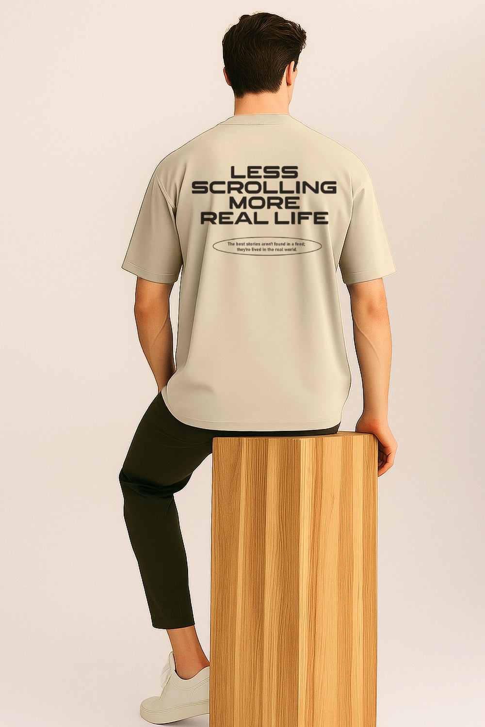 Less Scrolling Oversized T-Shirt
