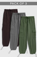 3-Pack Oversized Cargo Joggers