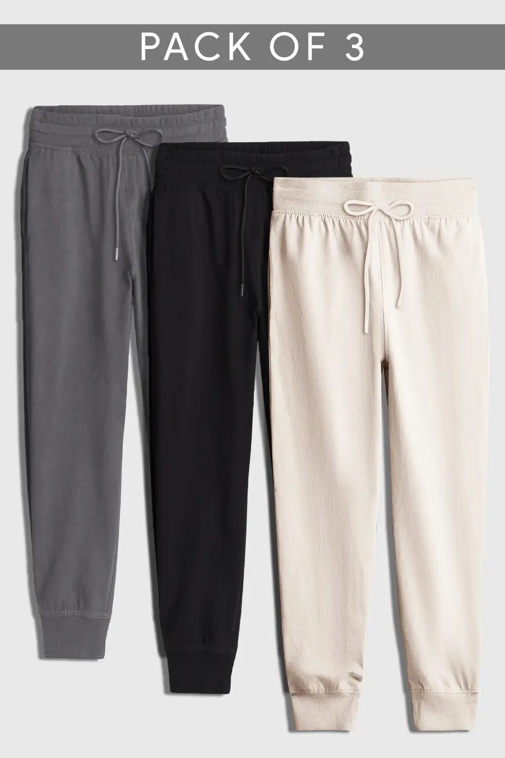 3-Pack Zip Pocket Joggers