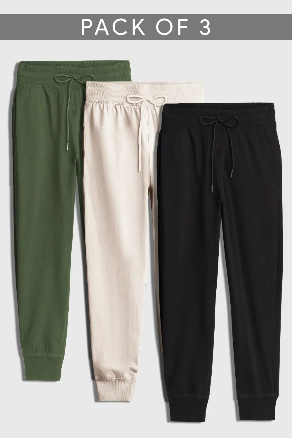 3-Pack Zip Pocket Joggers