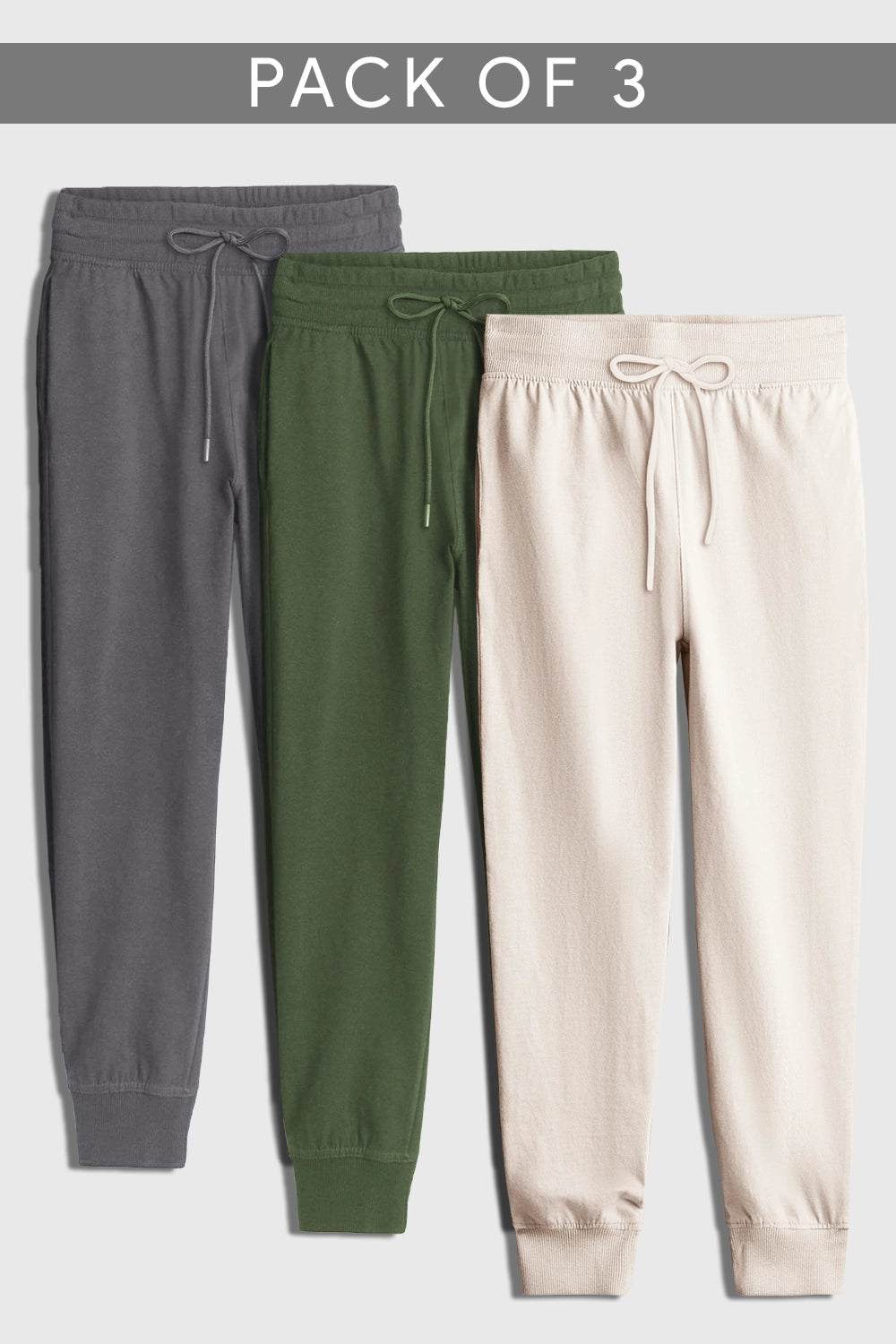 3-Pack Zip Pocket Joggers