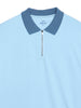 Quarter Zip Full Sleeve Polo T-Shirt
