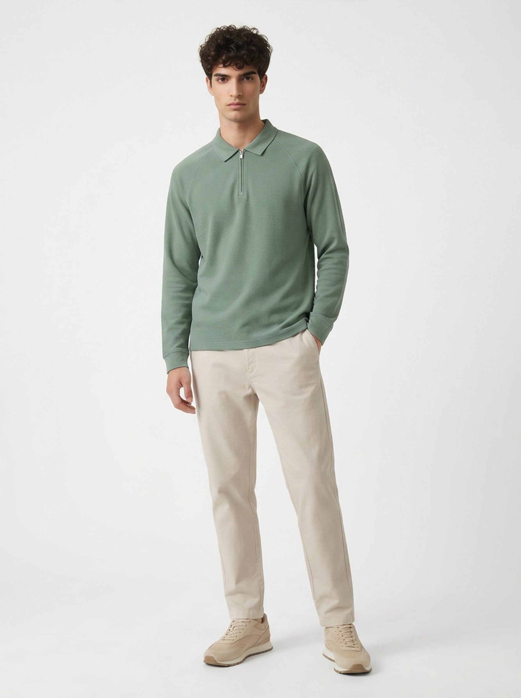 Ridge Zip Polo T-Shirt