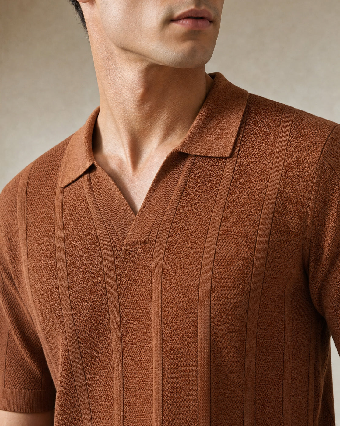 Urban Textured Polo T-Shirt