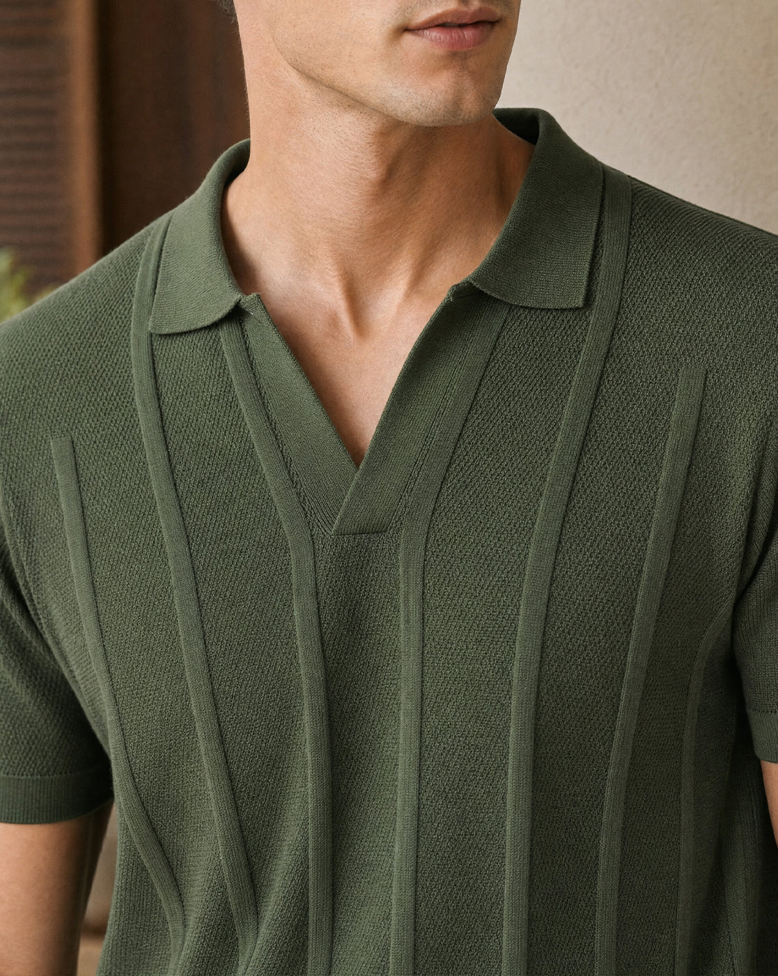 Urban Textured Polo T-Shirt