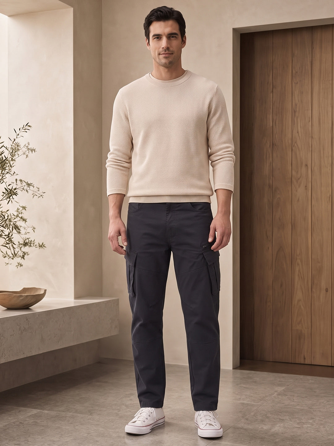 Zipper Utility Cargo Pants