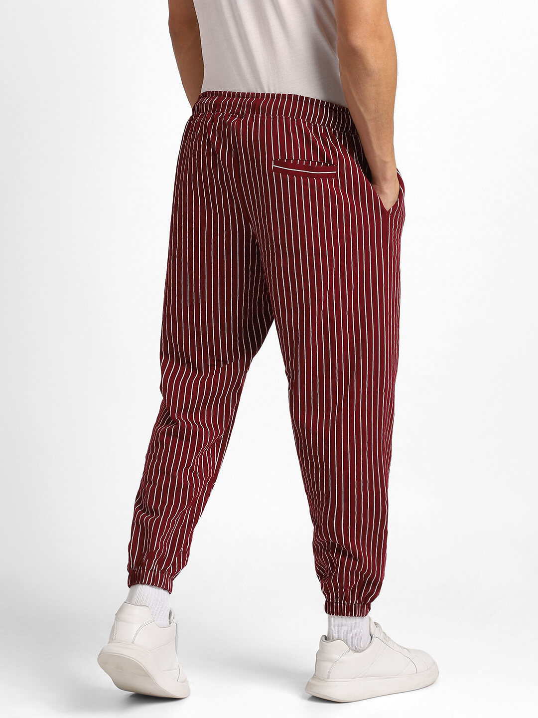 Miez Men Joggers - Maroon