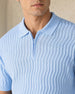 Oceanic Knit Textured Polo T-Shirt