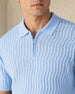 Oceanic Knit Textured Polo T-Shirt