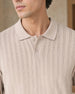Drop Needle Textured Polo T-Shirt