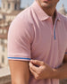 Contrast Tipped Polo T-Shirt