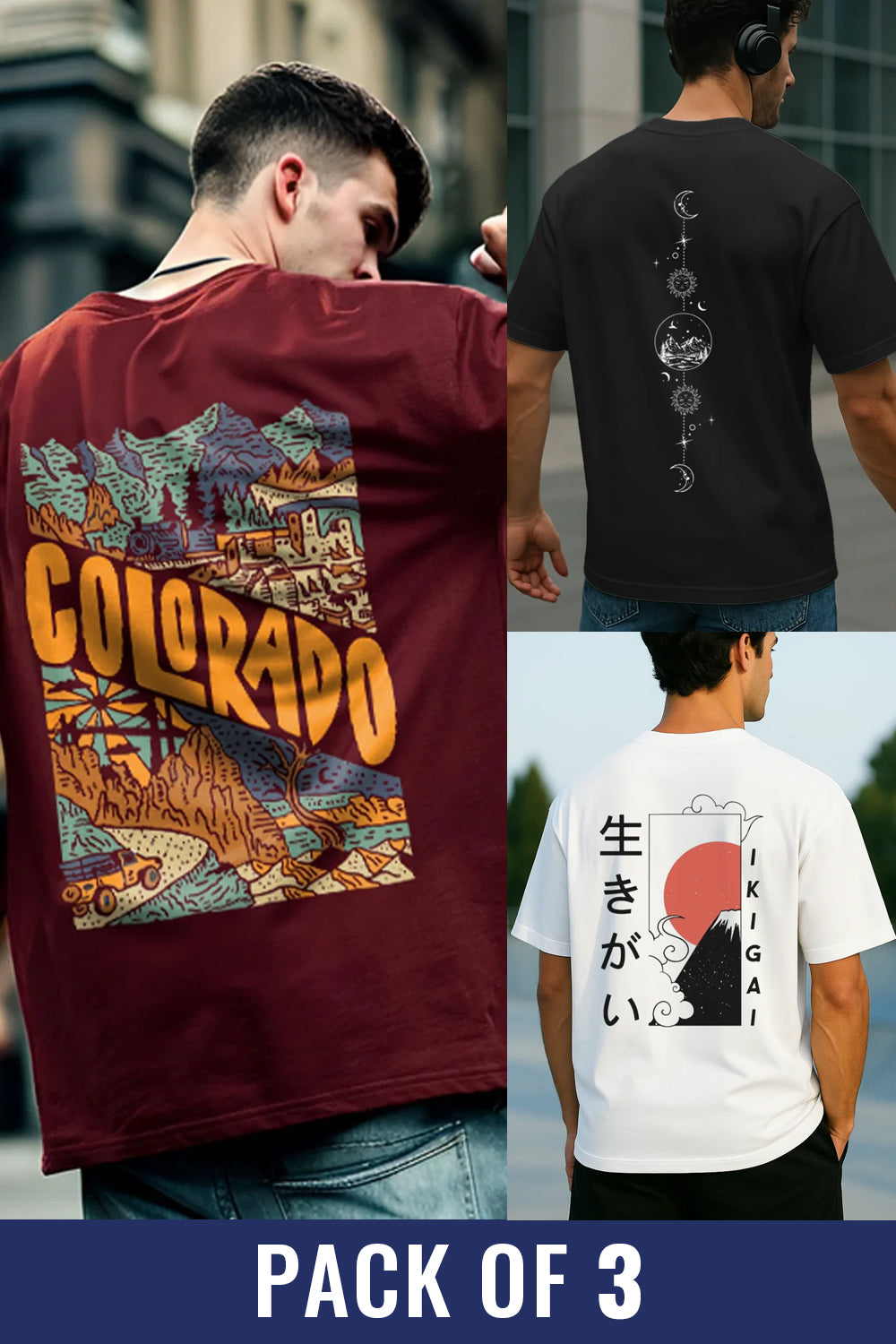 Oversized Tees - 3-Pack