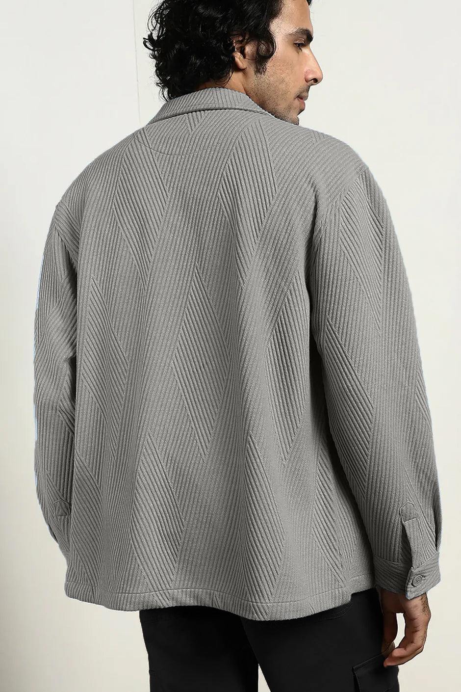 Oversized Textured Shackets