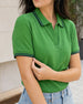Johnny Collar Women Polo T-shirt