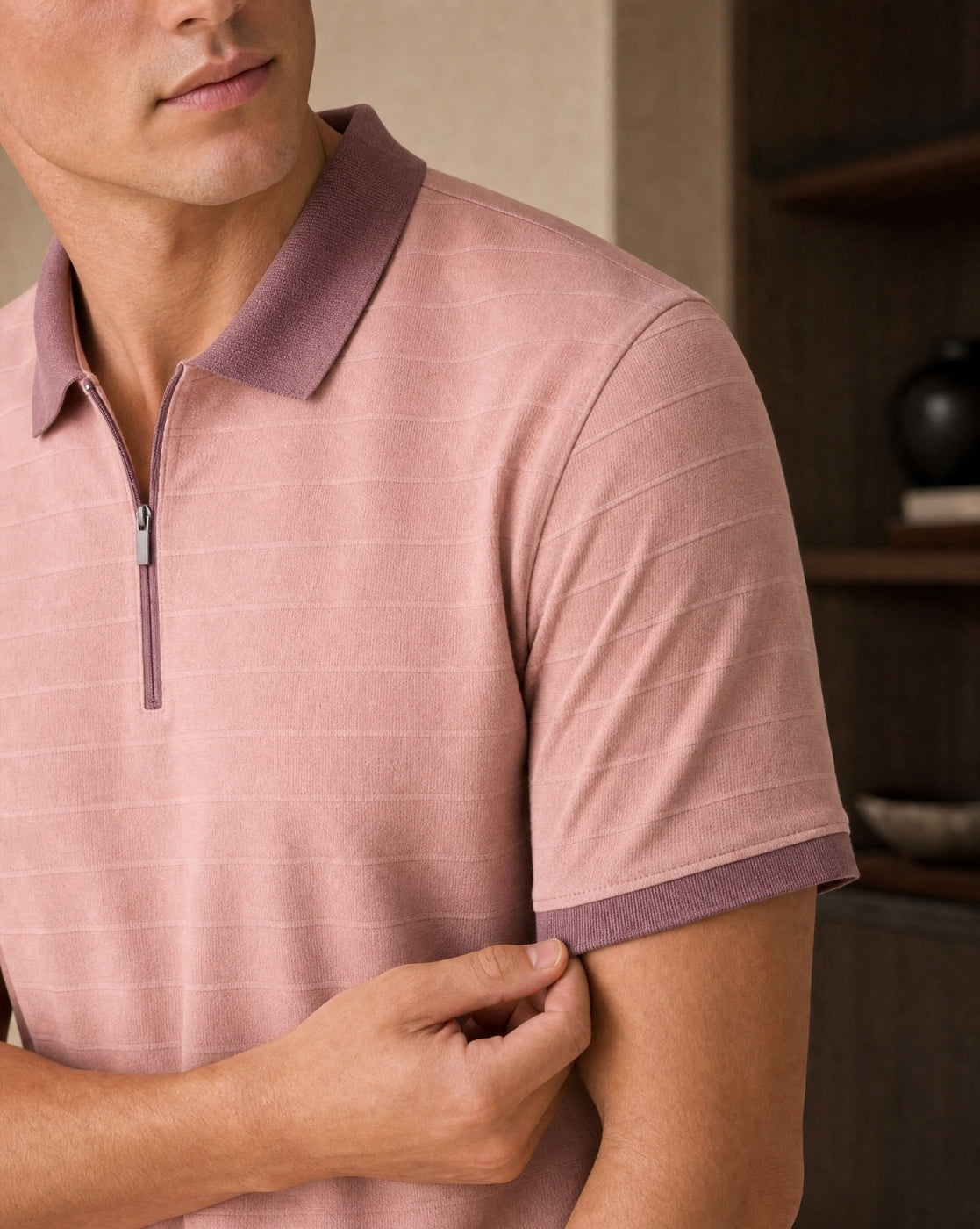 Coastline Zip Polo T-Shirt