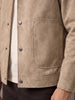 Men’s Regular Fit Knitted Suede Shacket