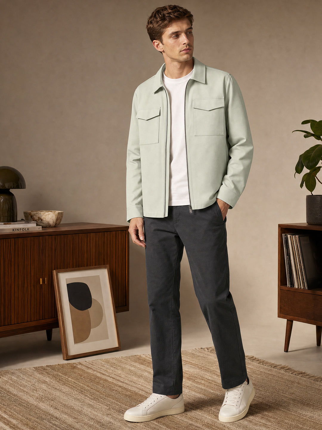 Cotton Twill Utility Jacket