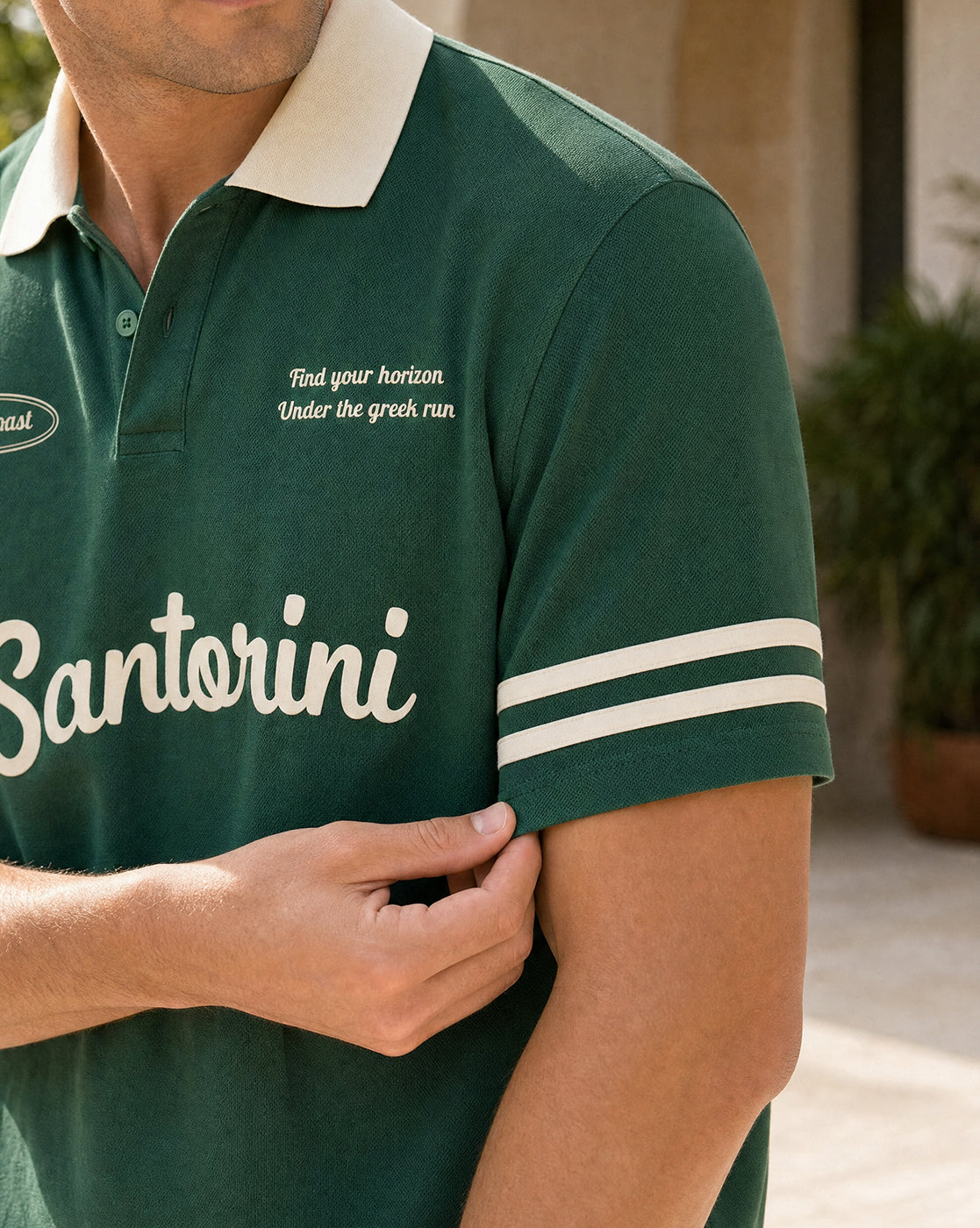 Santorini Oversized Polo T-Shirt