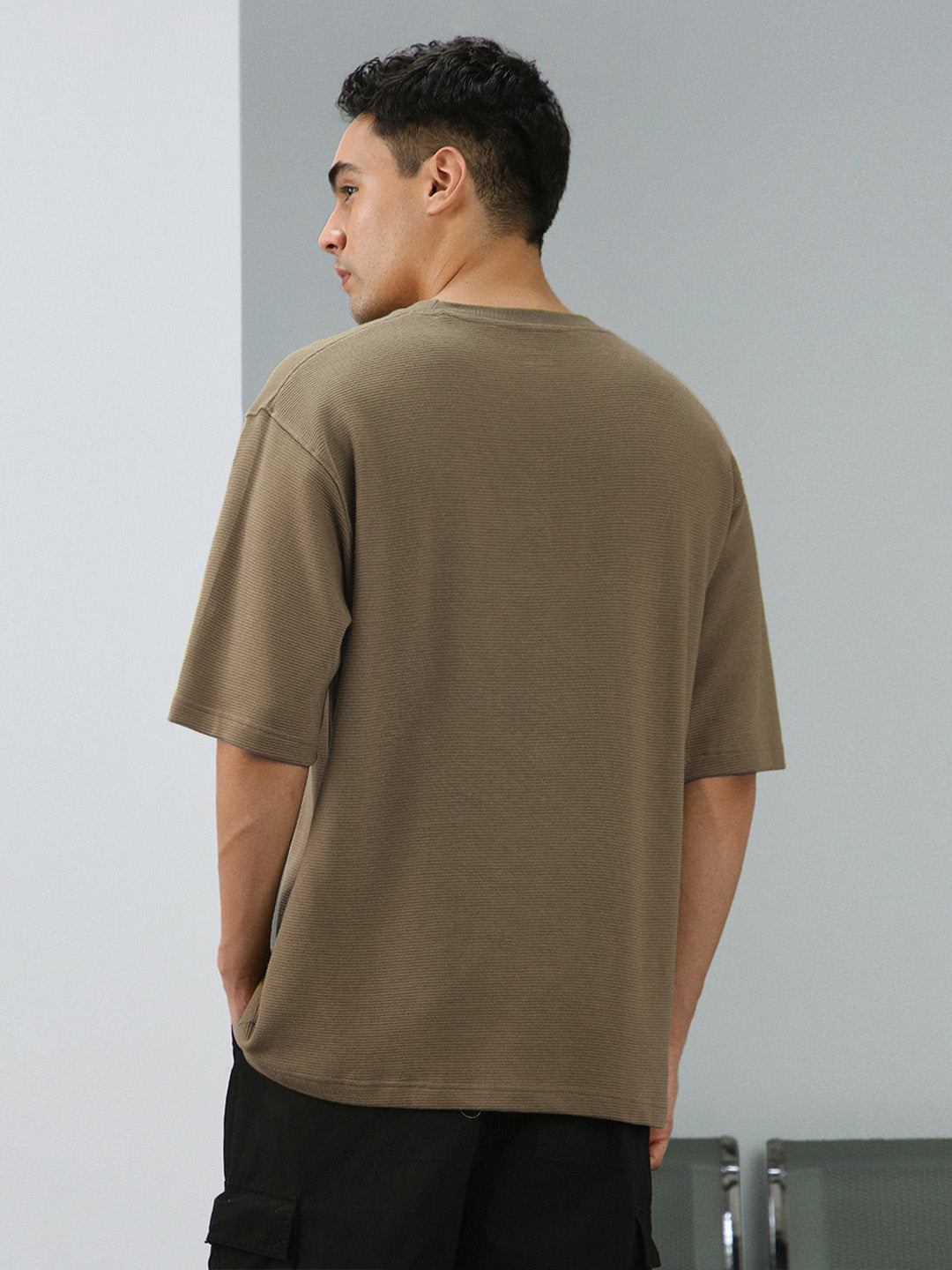 Ottoman Textured Relaxed Fit Tee