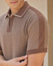 Zip Collar Knit Polo