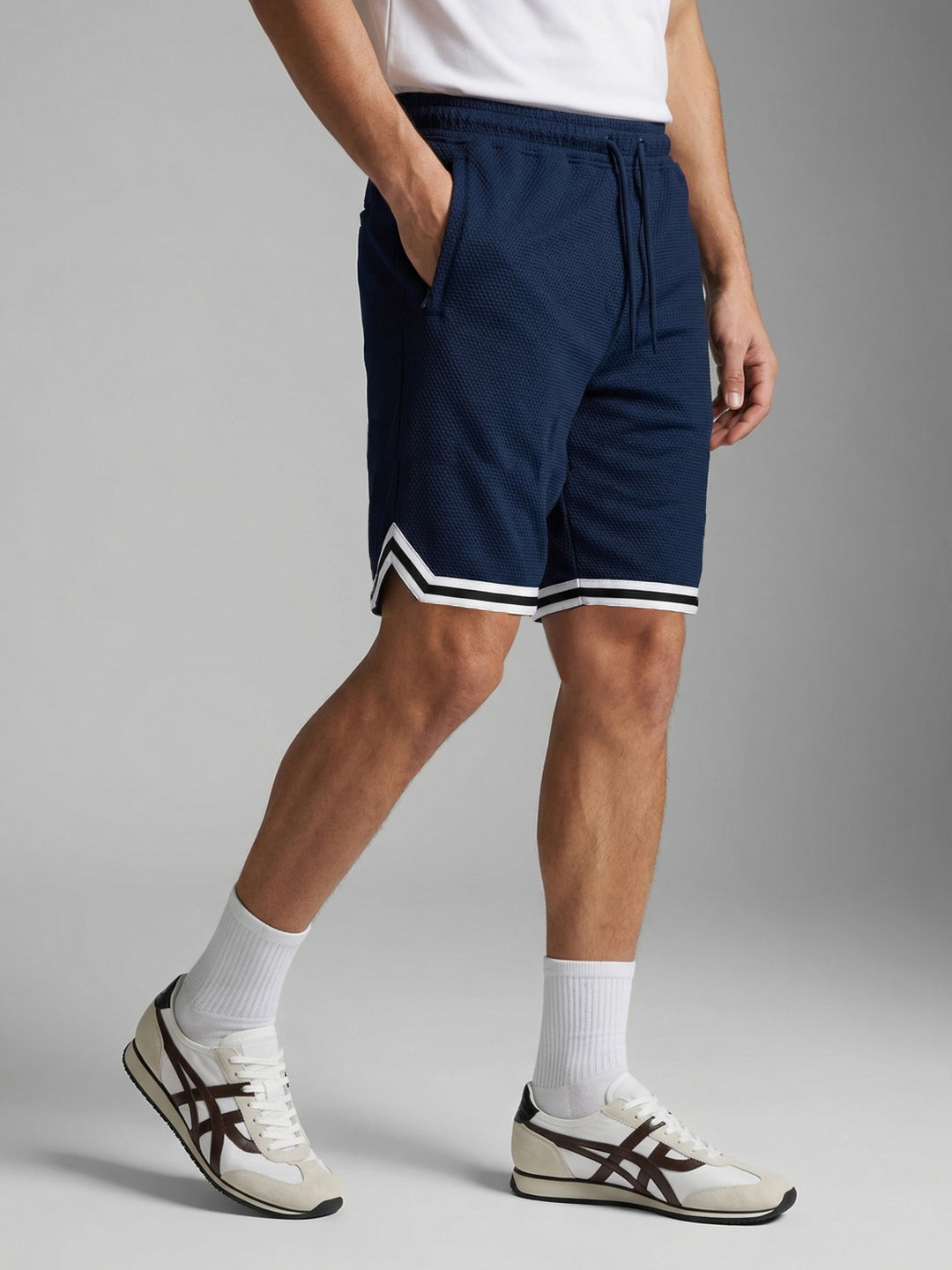 Popcorn Textured Relaxed Shorts