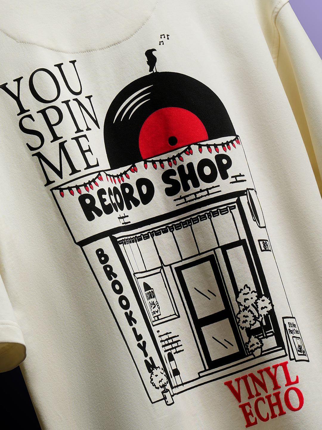 Vinyl Echo Oversized T-Shirt