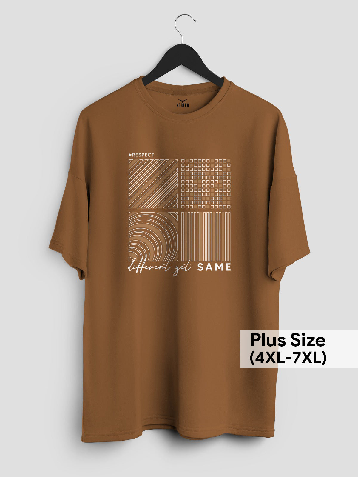 Different Yet Same Oversized Plussized T-Shirt