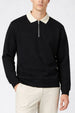 Quarter Zip Full Sleeve Polo T-Shirt
