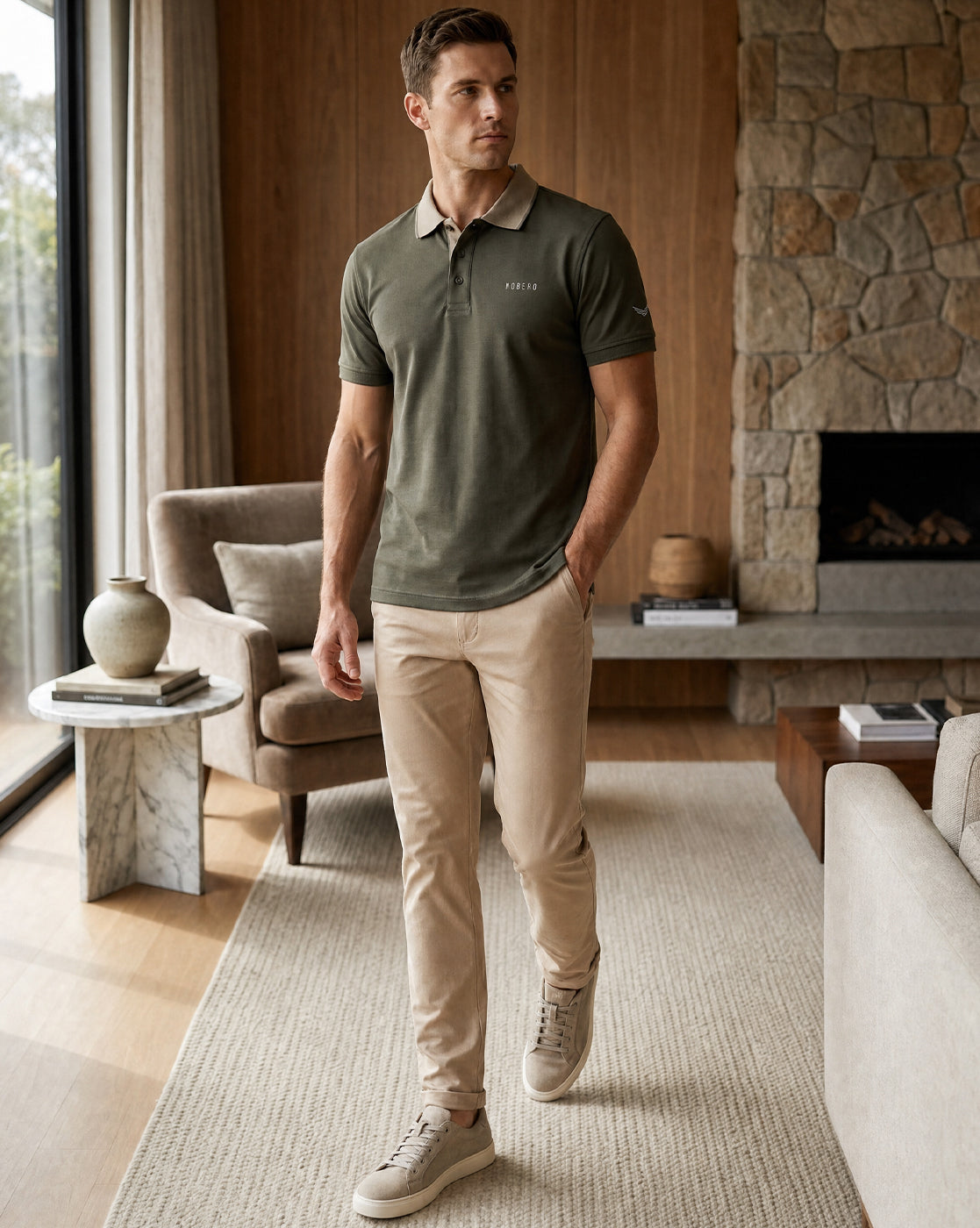 Contrast Edge Polo T-Shirt