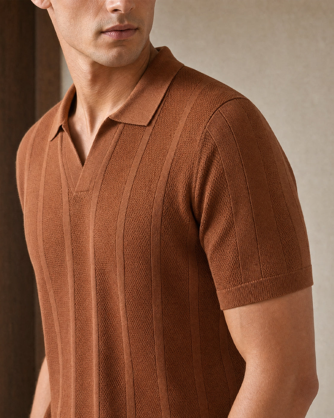 Urban Textured Polo T-Shirt