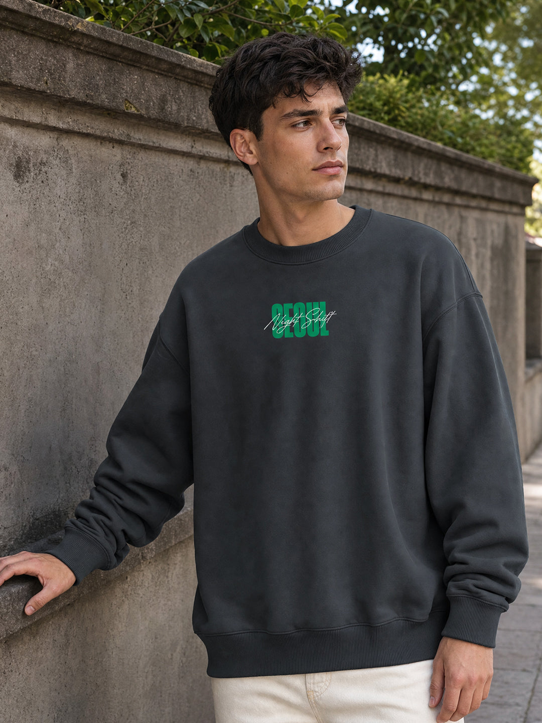 Seoul Night Shift Oversized Sweatshirt