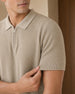 Cascade Zip Textured Polo T-Shirt