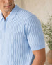 Oceanic Knit Textured Polo T-Shirt