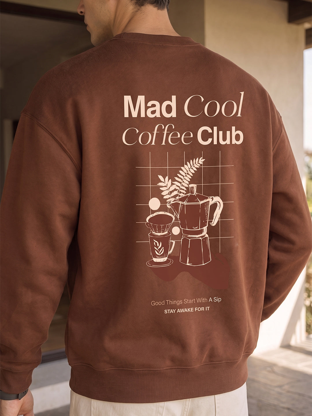 Mad Cool Coffee Club Oversized  Sweatshirt