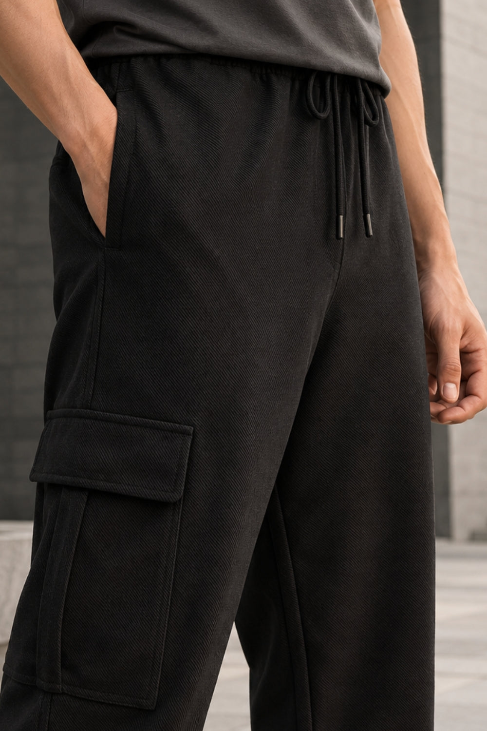 Premium Twill Textured Joggers