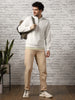 Avocado Zigzag  Quilted Zip-Up Sweatshirt