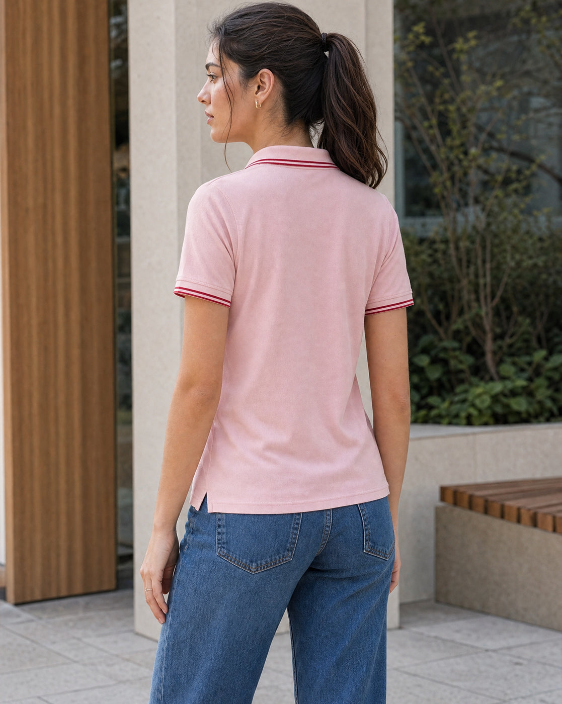 Johnny Collar Women Polo T-shirt