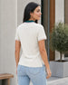 Women’s Contrast Johnny Collar Polo T-Shirt