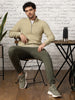 Avocado Striped Quilted Zip-Up Sweatshirt