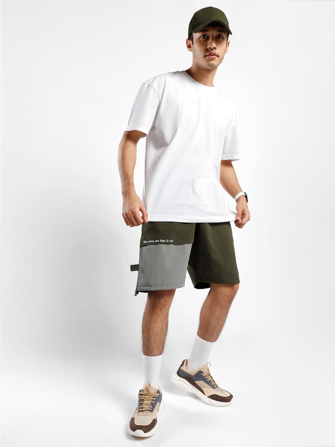 Oversized Typography Shorts