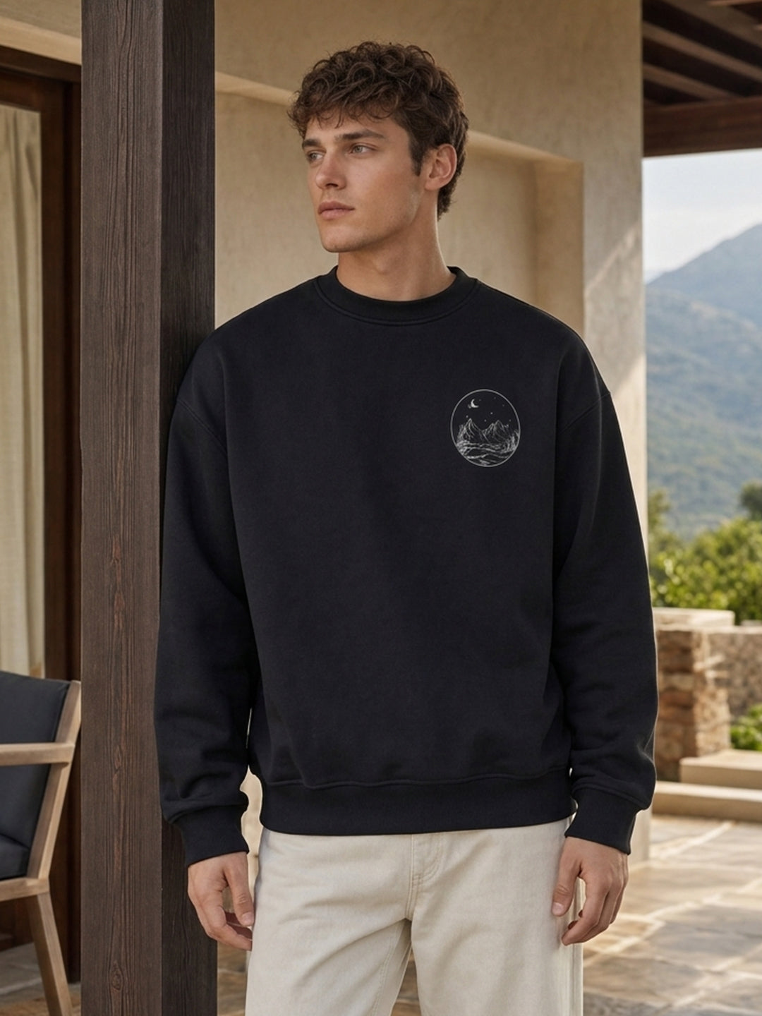 Lunar Echo Oversized  Sweatshirt