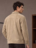 Men’s Regular Fit Knitted Suede Shacket