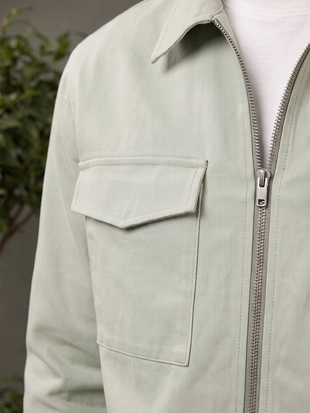 Cotton Twill Utility Jacket