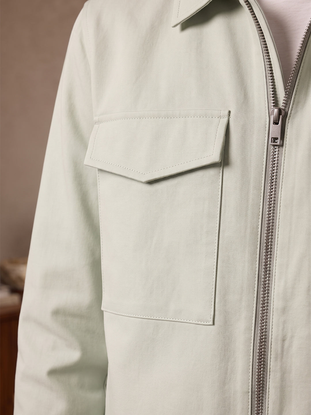 Cotton Twill Utility Jacket