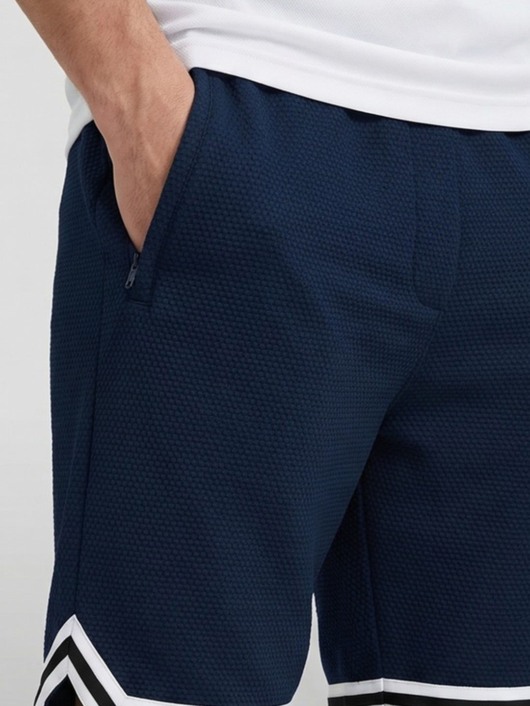 Popcorn Textured Relaxed Shorts