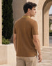Striped Collar Polo T-Shirt