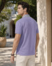 Striped Collar Polo T-Shirt