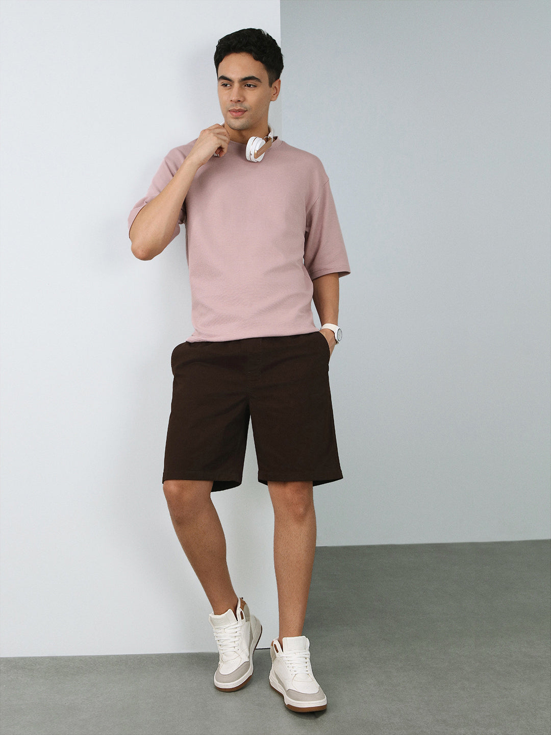 Ottoman Textured Relaxed Fit Tee